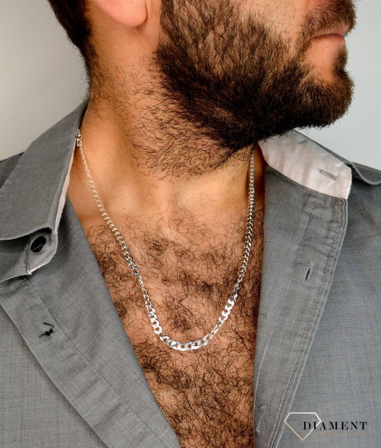 Srebrny łańcuszek o splocie pancerka 4,5 mm DIA-LAN-3823-120-925 4,5mm (2).jpg